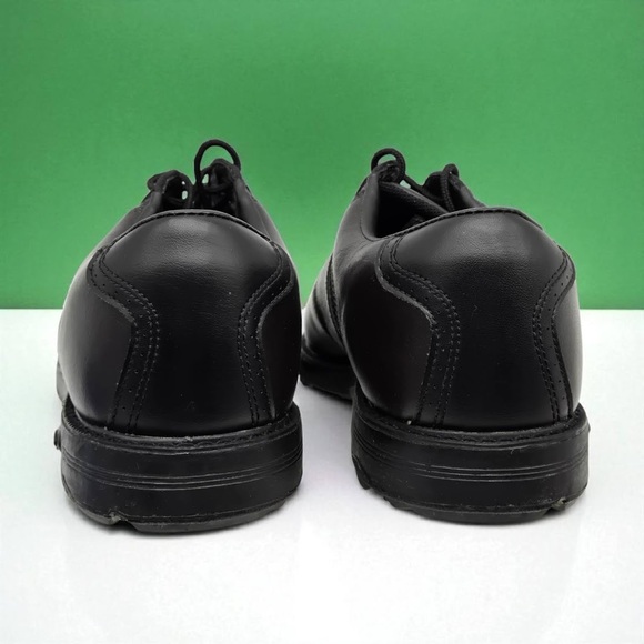 Classic Comfort Vintage Dexter Golf Shoes Sz 8M Brown Black Leather Soft Spikes - Picture 11 of 14